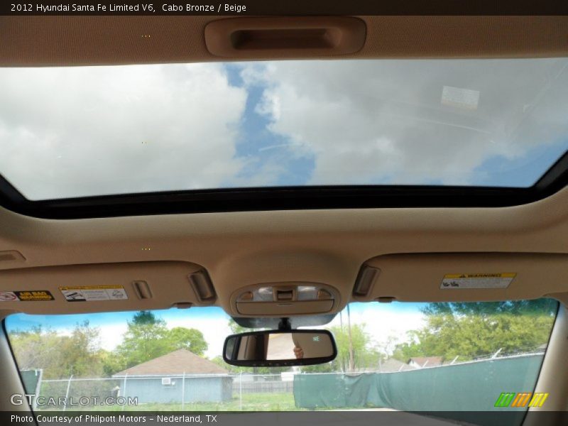 Cabo Bronze / Beige 2012 Hyundai Santa Fe Limited V6
