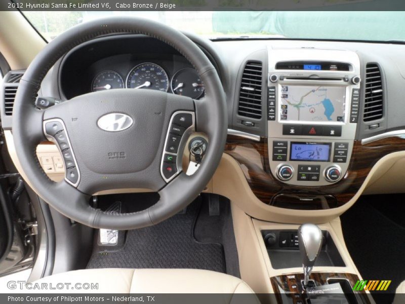 Cabo Bronze / Beige 2012 Hyundai Santa Fe Limited V6