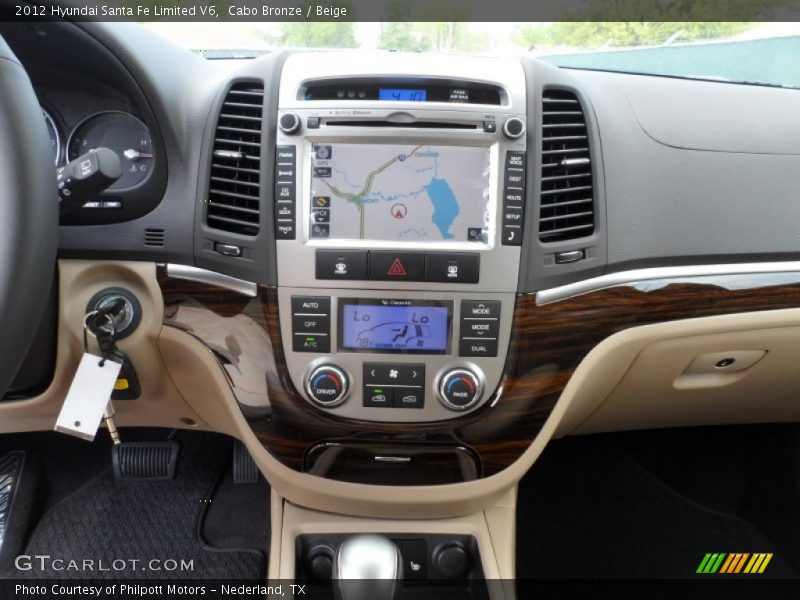 Cabo Bronze / Beige 2012 Hyundai Santa Fe Limited V6