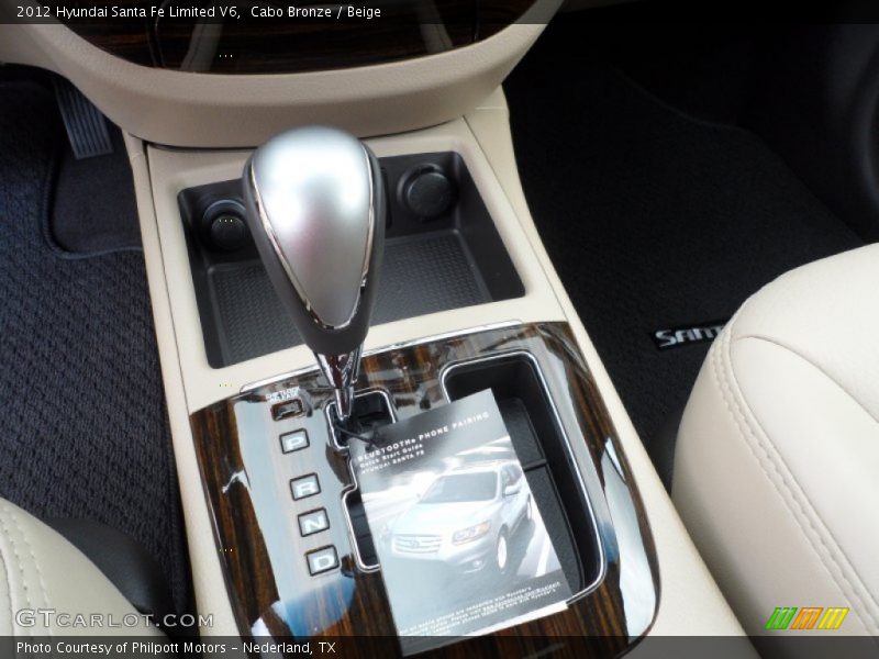 Cabo Bronze / Beige 2012 Hyundai Santa Fe Limited V6
