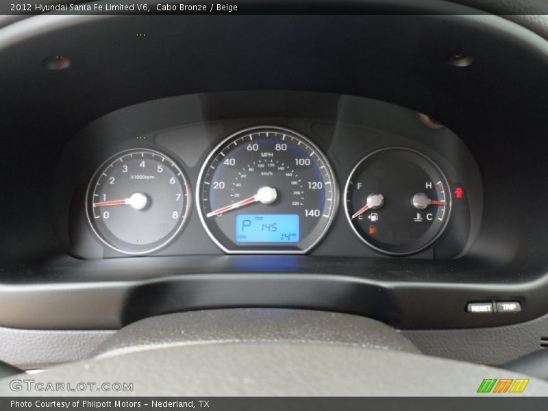 Cabo Bronze / Beige 2012 Hyundai Santa Fe Limited V6