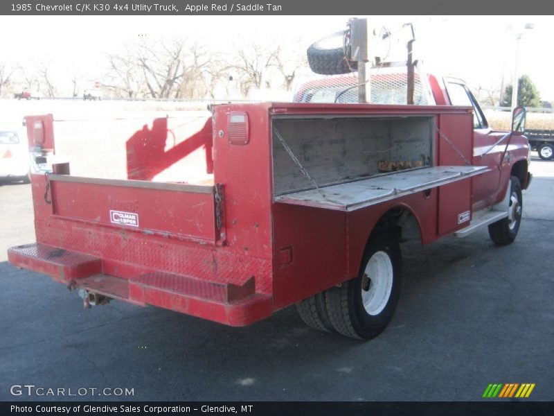Apple Red / Saddle Tan 1985 Chevrolet C/K K30 4x4 Utlity Truck