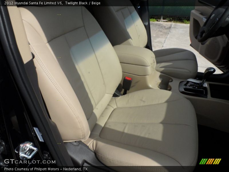 Twilight Black / Beige 2012 Hyundai Santa Fe Limited V6
