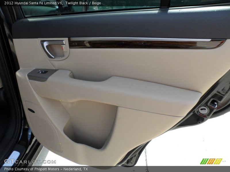 Twilight Black / Beige 2012 Hyundai Santa Fe Limited V6