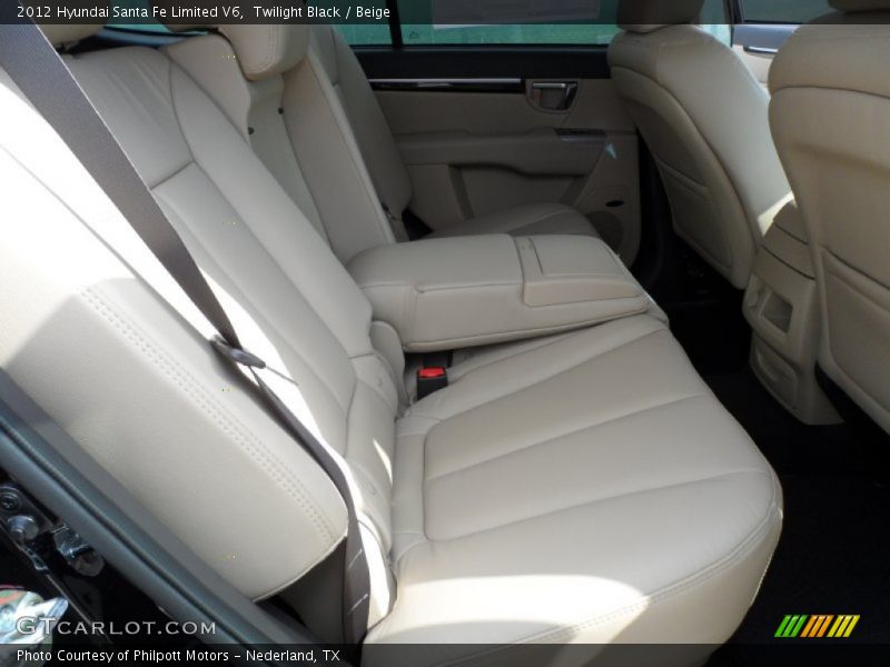 Twilight Black / Beige 2012 Hyundai Santa Fe Limited V6