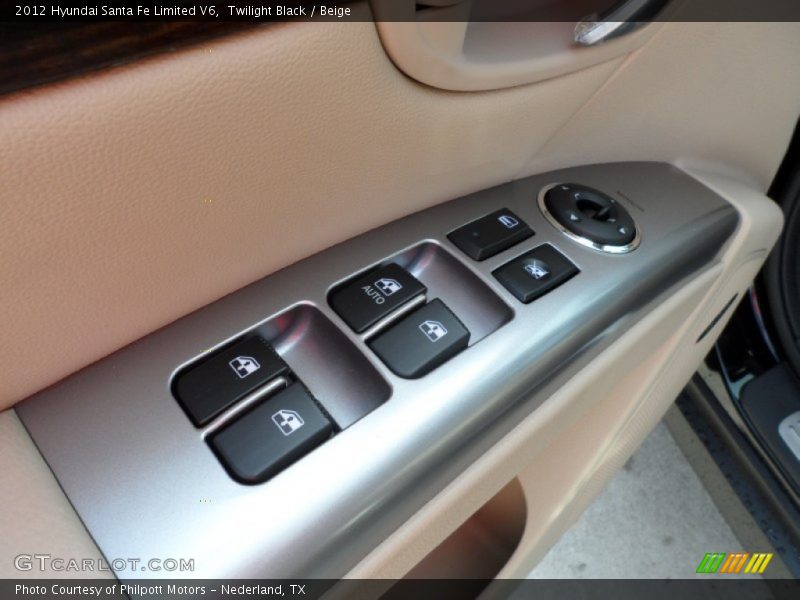 Twilight Black / Beige 2012 Hyundai Santa Fe Limited V6
