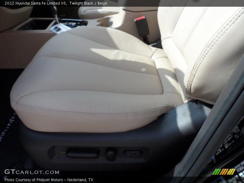 Twilight Black / Beige 2012 Hyundai Santa Fe Limited V6