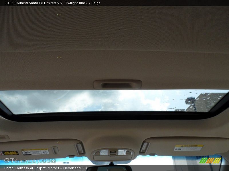 Twilight Black / Beige 2012 Hyundai Santa Fe Limited V6