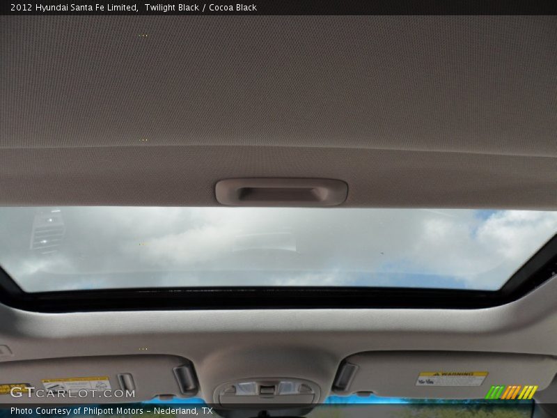 Twilight Black / Cocoa Black 2012 Hyundai Santa Fe Limited