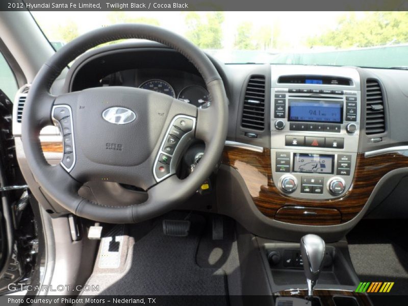 Twilight Black / Cocoa Black 2012 Hyundai Santa Fe Limited