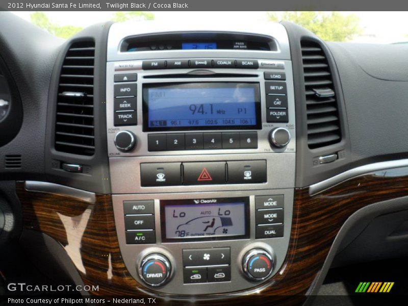 Twilight Black / Cocoa Black 2012 Hyundai Santa Fe Limited