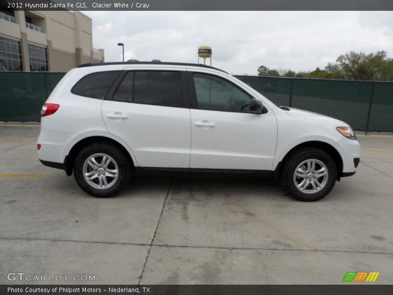 Glacier White / Gray 2012 Hyundai Santa Fe GLS