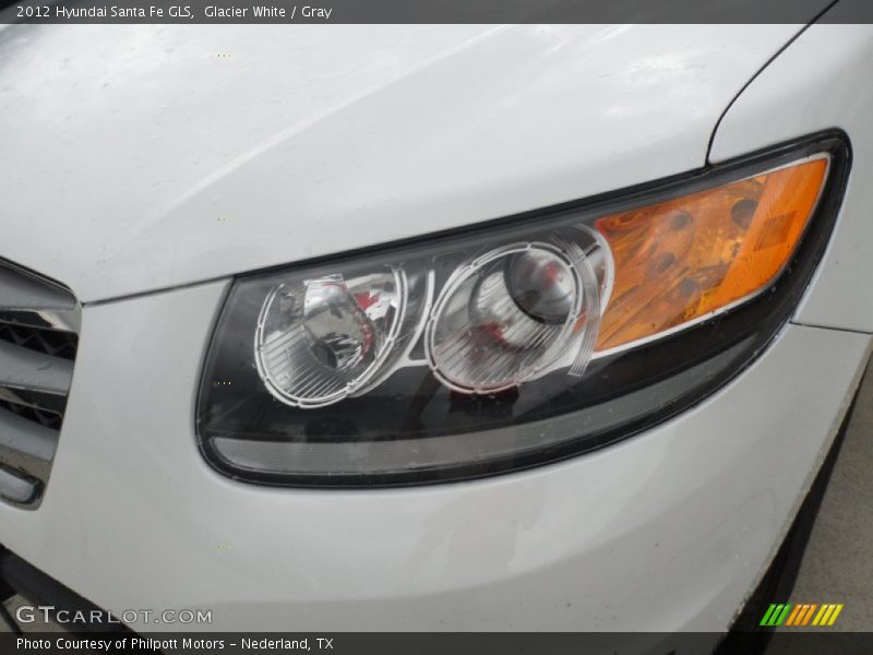 Glacier White / Gray 2012 Hyundai Santa Fe GLS