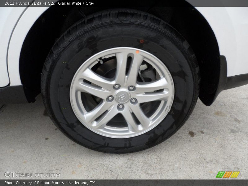 Glacier White / Gray 2012 Hyundai Santa Fe GLS