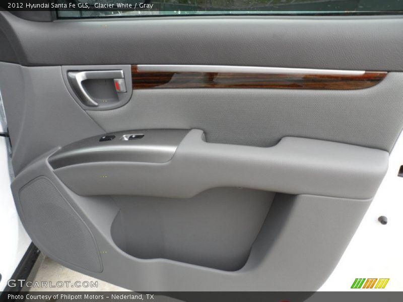 Glacier White / Gray 2012 Hyundai Santa Fe GLS