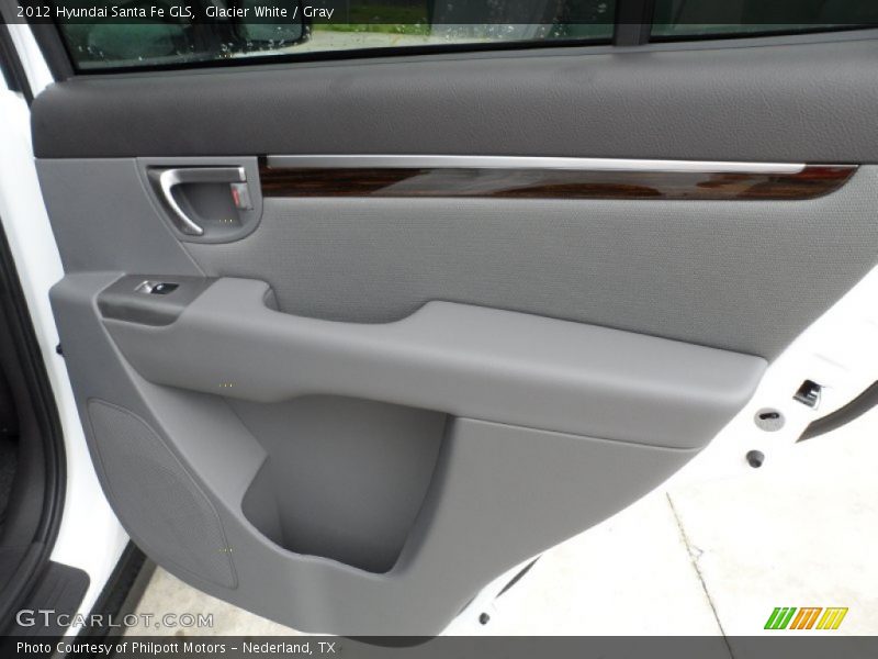 Glacier White / Gray 2012 Hyundai Santa Fe GLS