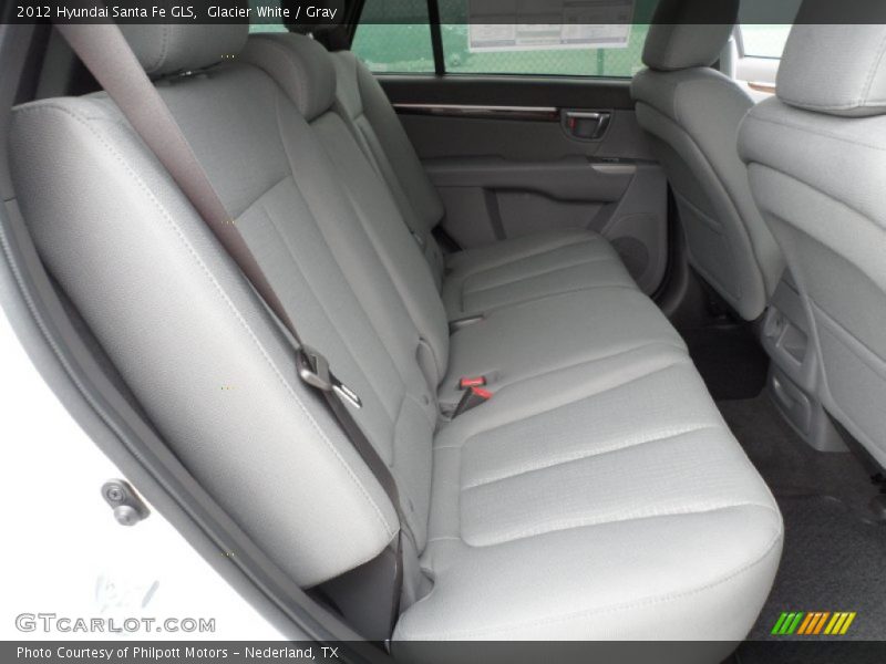 Glacier White / Gray 2012 Hyundai Santa Fe GLS