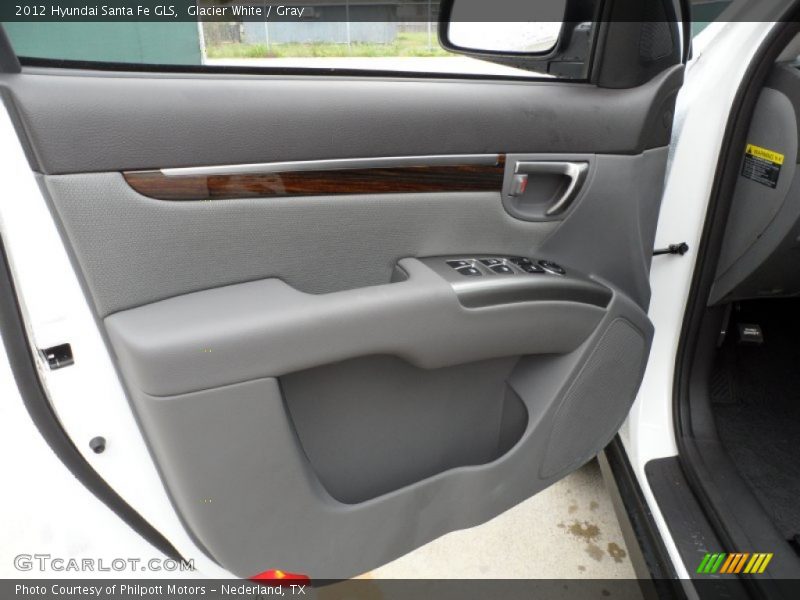 Glacier White / Gray 2012 Hyundai Santa Fe GLS