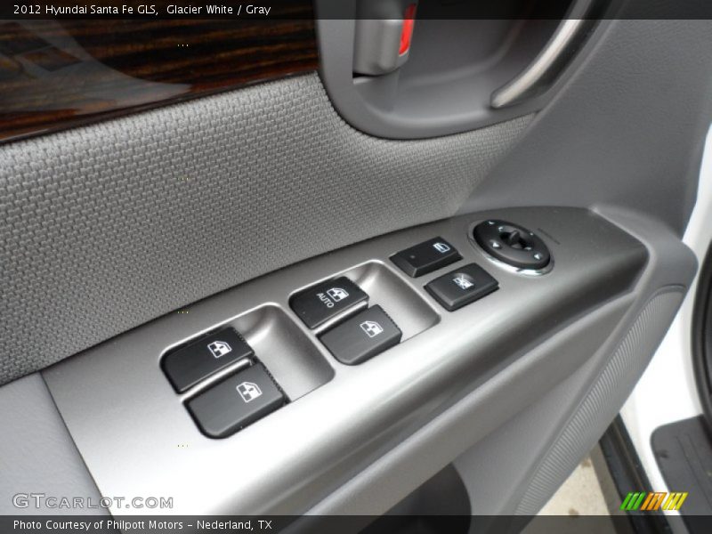 Glacier White / Gray 2012 Hyundai Santa Fe GLS