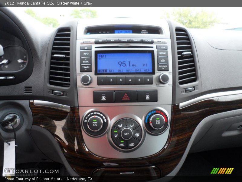 Glacier White / Gray 2012 Hyundai Santa Fe GLS