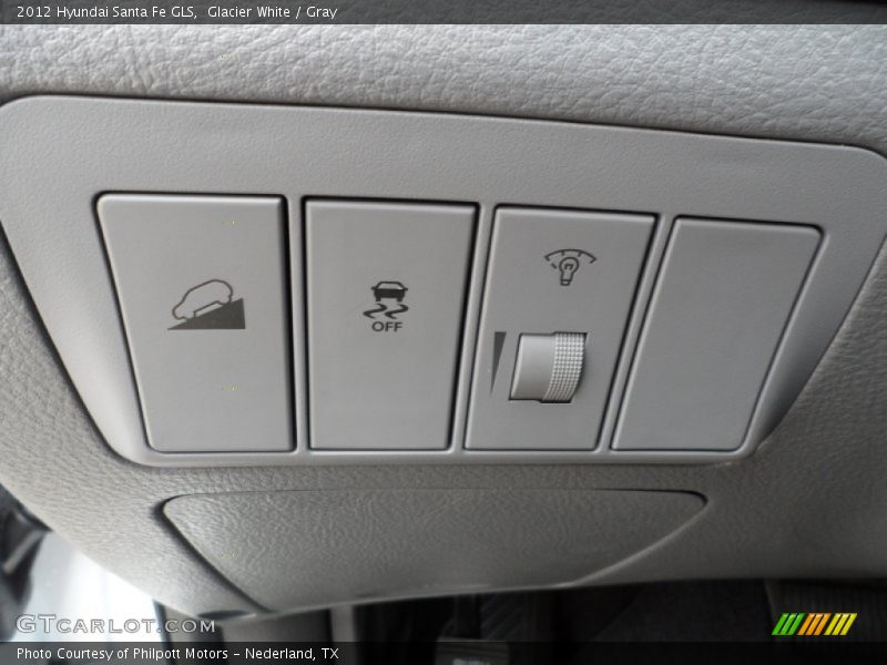 Glacier White / Gray 2012 Hyundai Santa Fe GLS