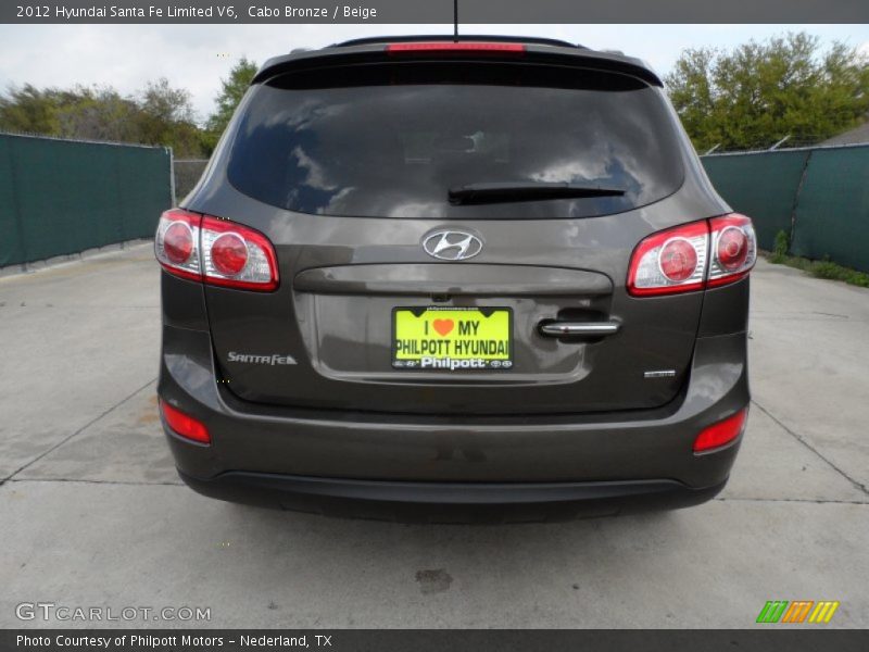Cabo Bronze / Beige 2012 Hyundai Santa Fe Limited V6