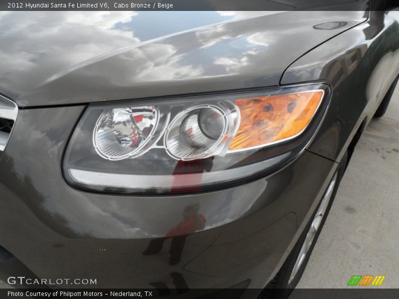 Cabo Bronze / Beige 2012 Hyundai Santa Fe Limited V6
