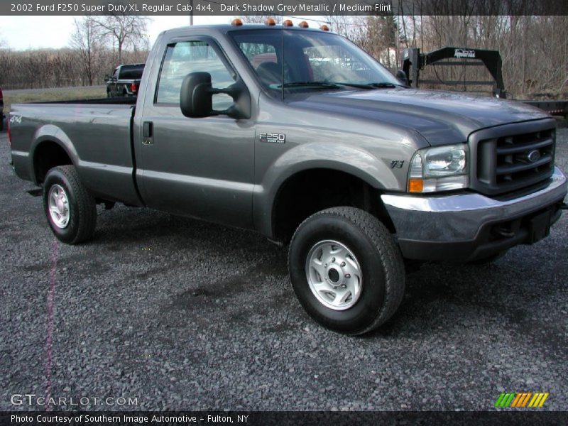 Dark Shadow Grey Metallic / Medium Flint 2002 Ford F250 Super Duty XL Regular Cab 4x4