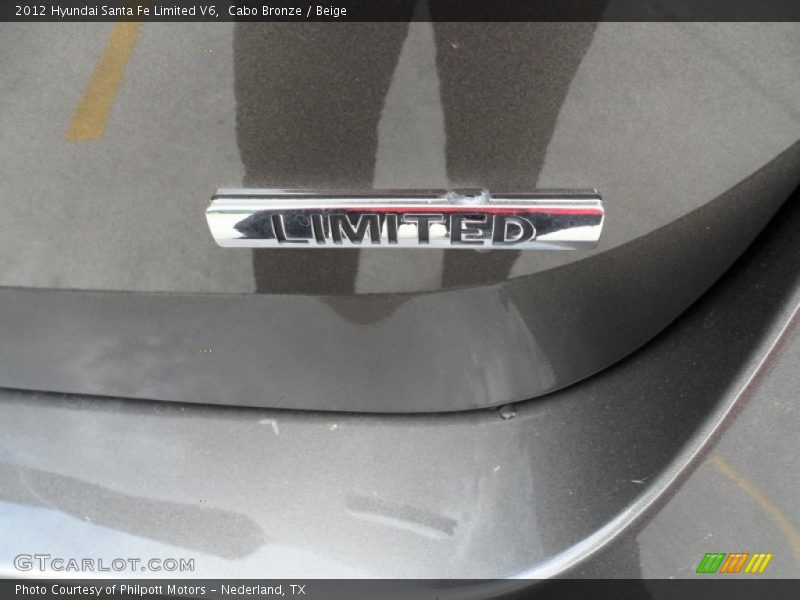 Cabo Bronze / Beige 2012 Hyundai Santa Fe Limited V6