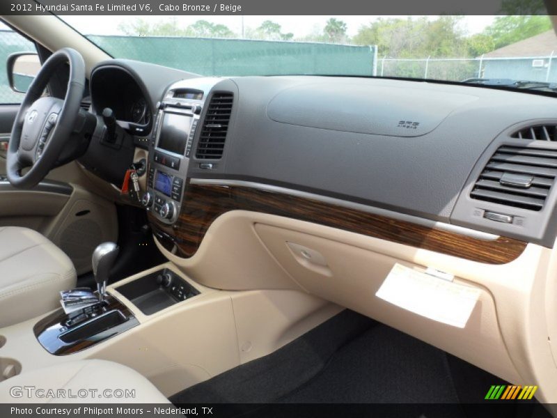 Cabo Bronze / Beige 2012 Hyundai Santa Fe Limited V6