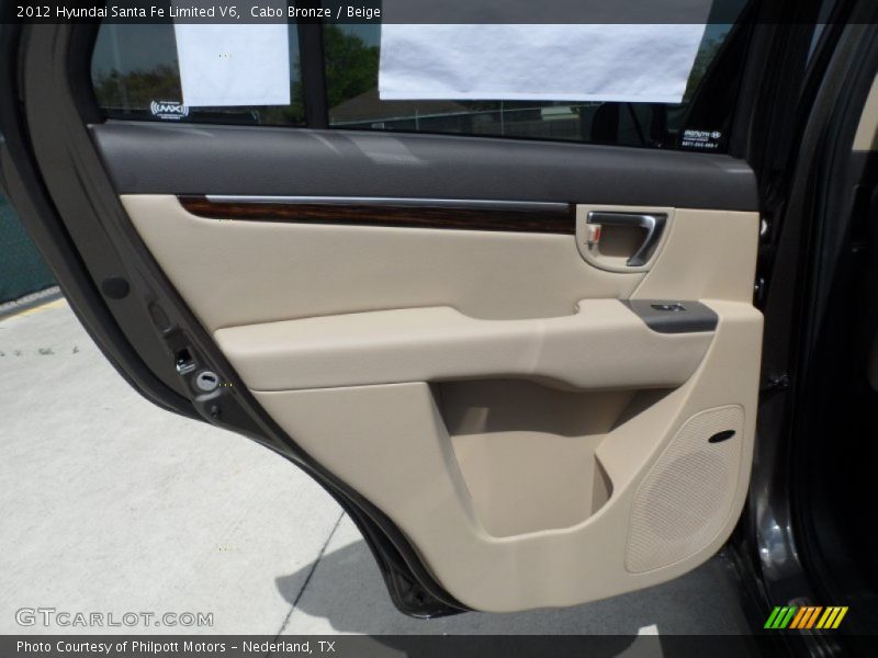 Cabo Bronze / Beige 2012 Hyundai Santa Fe Limited V6