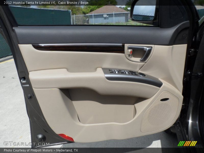 Cabo Bronze / Beige 2012 Hyundai Santa Fe Limited V6