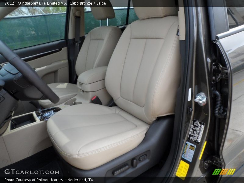 Cabo Bronze / Beige 2012 Hyundai Santa Fe Limited V6