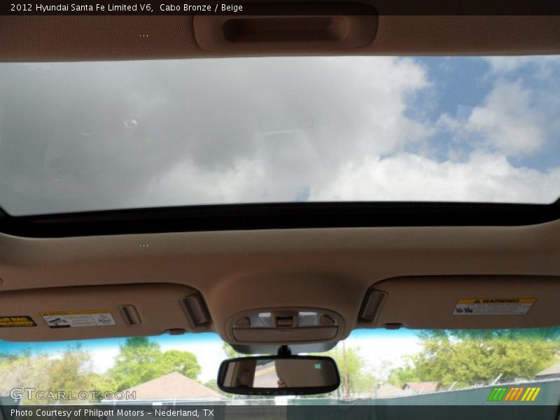 Cabo Bronze / Beige 2012 Hyundai Santa Fe Limited V6