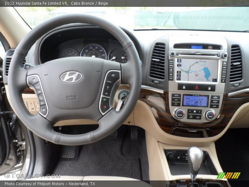 Cabo Bronze / Beige 2012 Hyundai Santa Fe Limited V6