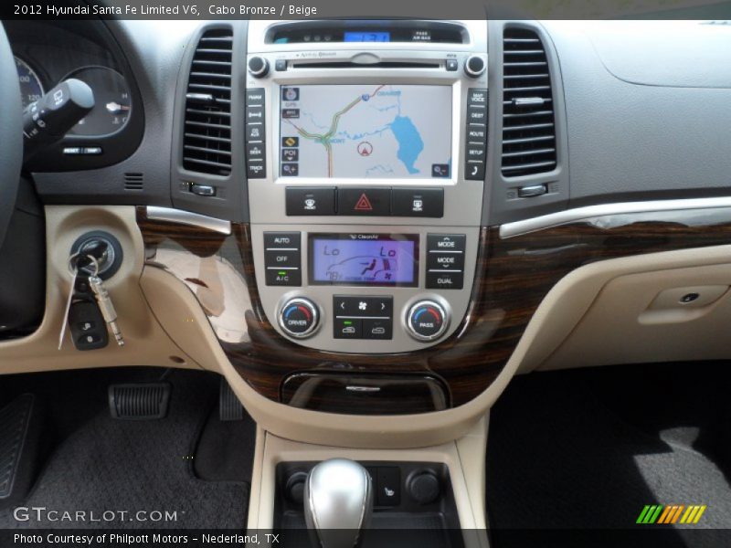 Cabo Bronze / Beige 2012 Hyundai Santa Fe Limited V6