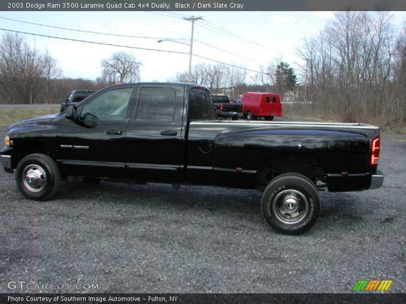 Black / Dark Slate Gray 2003 Dodge Ram 3500 Laramie Quad Cab 4x4 Dually