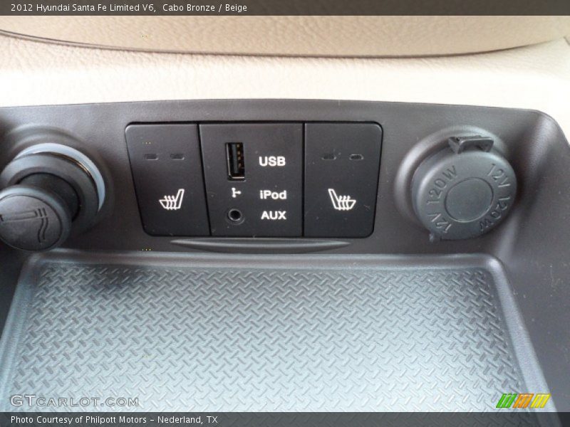 Cabo Bronze / Beige 2012 Hyundai Santa Fe Limited V6