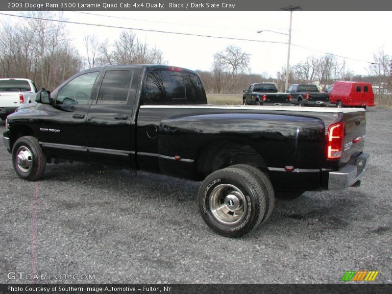 Black / Dark Slate Gray 2003 Dodge Ram 3500 Laramie Quad Cab 4x4 Dually