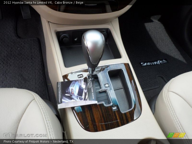 Cabo Bronze / Beige 2012 Hyundai Santa Fe Limited V6