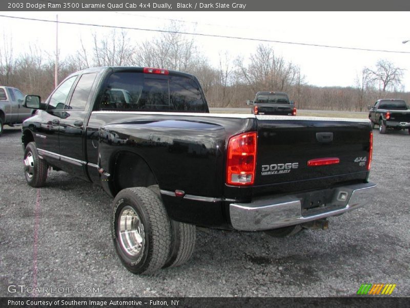 Black / Dark Slate Gray 2003 Dodge Ram 3500 Laramie Quad Cab 4x4 Dually