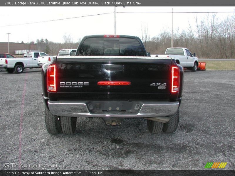 Black / Dark Slate Gray 2003 Dodge Ram 3500 Laramie Quad Cab 4x4 Dually