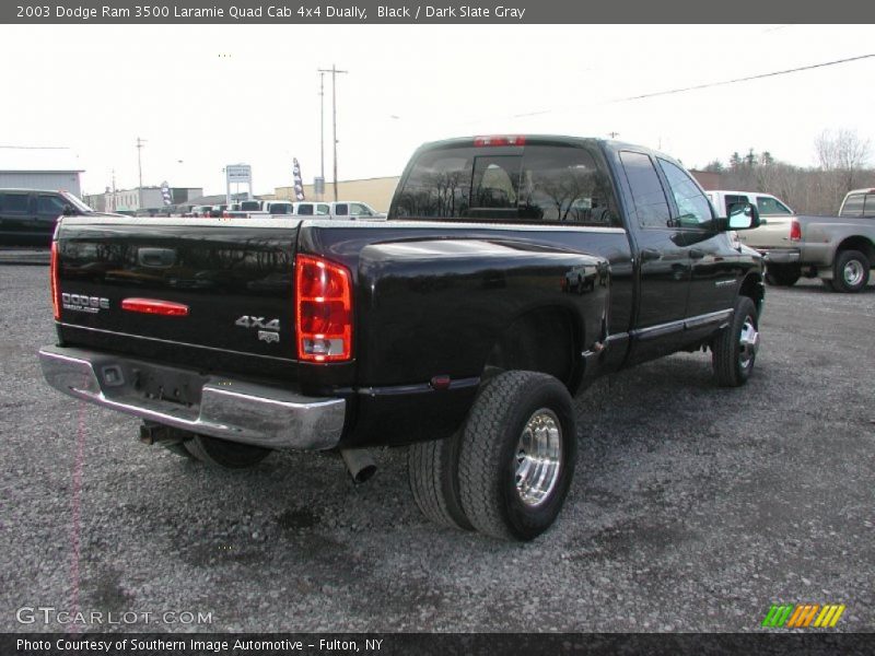 Black / Dark Slate Gray 2003 Dodge Ram 3500 Laramie Quad Cab 4x4 Dually