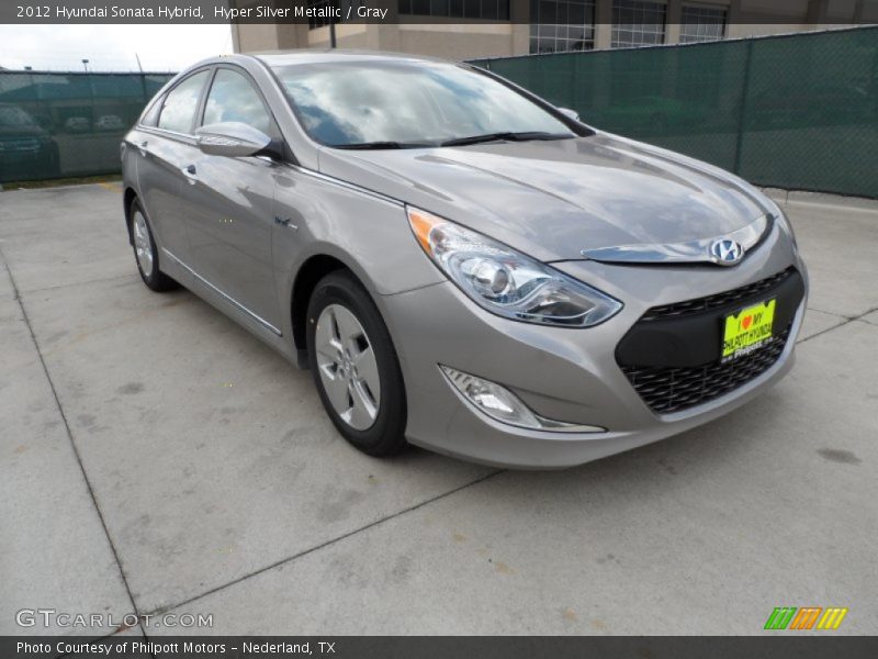 Hyper Silver Metallic / Gray 2012 Hyundai Sonata Hybrid