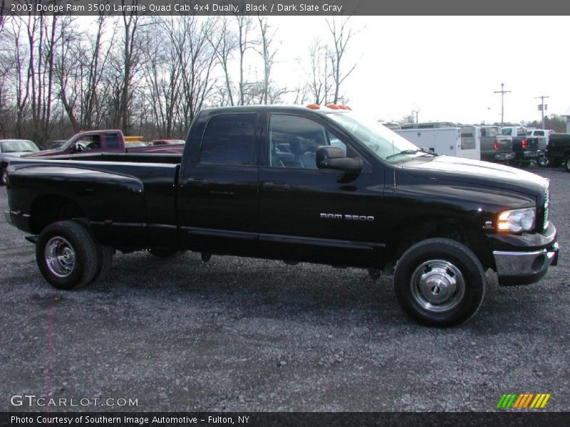 Black / Dark Slate Gray 2003 Dodge Ram 3500 Laramie Quad Cab 4x4 Dually