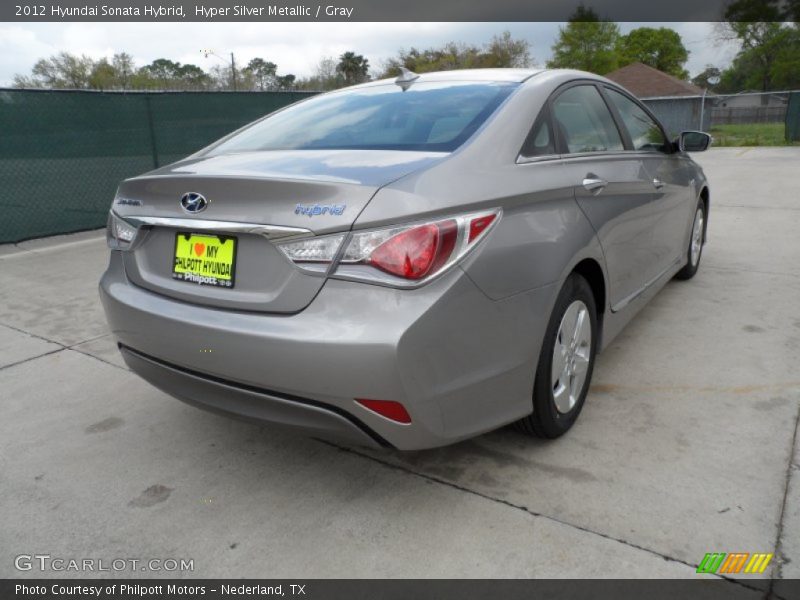 Hyper Silver Metallic / Gray 2012 Hyundai Sonata Hybrid