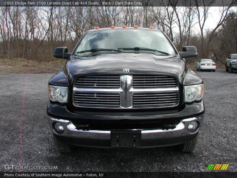Black / Dark Slate Gray 2003 Dodge Ram 3500 Laramie Quad Cab 4x4 Dually