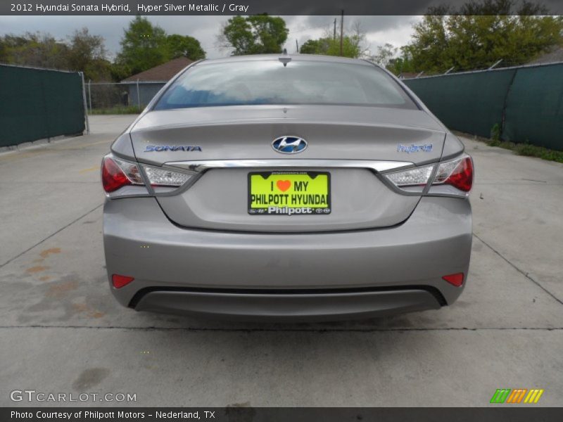 Hyper Silver Metallic / Gray 2012 Hyundai Sonata Hybrid