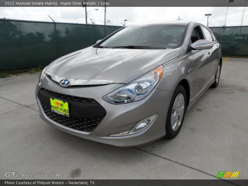 Hyper Silver Metallic / Gray 2012 Hyundai Sonata Hybrid