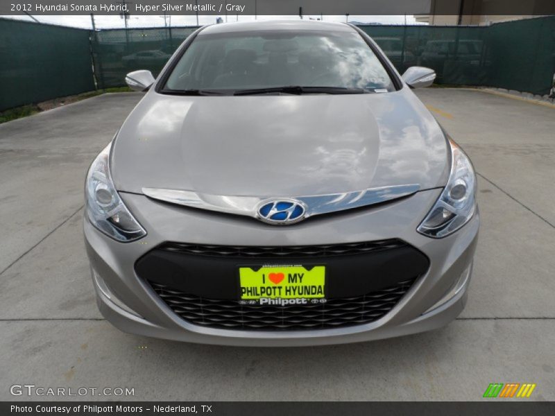 Hyper Silver Metallic / Gray 2012 Hyundai Sonata Hybrid